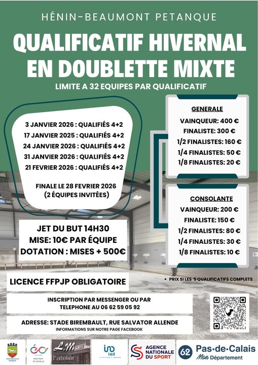 3janvier2026qualifhivernalendoublettemixteheninbeaumontpetanque