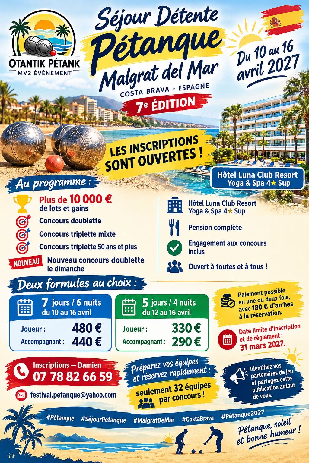 10au16avril2027malgratdelmarESPAGNE